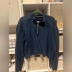 TOMMY BAHAMA cropped quarter zip oversized
